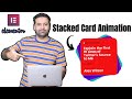 Create This Stacked Card Scrolling Effect Animation into your WordPress website using Elementor.