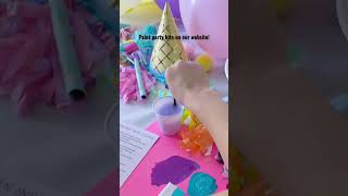 At home paint party. Unicorn painting. #easypainting #howto #learntopaint #acrylicpainting #paint