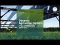 Dynamic Agrivoltaic System - Crops & Electricity all-in-one