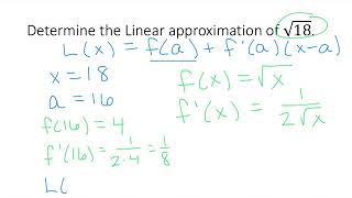 4 5 Linear Approximation