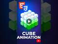 Wow 😱 Cube Animation  Only HTML & CSS 🔥