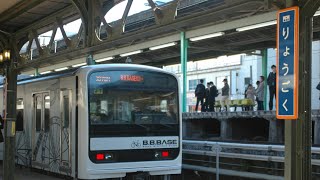 両国駅3番線にて展示！209系J1編成B.B.B.ASEサイクルトレイン展示会