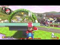 mario kart 8 deluxe christmas party red suit block suit santa claus reindeer livestream