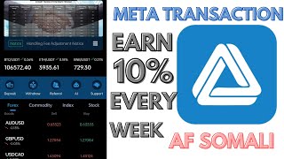 META TRANSACTION | Take Profit And Stop Loss Feature Has Been Added | AF-SOMALI |