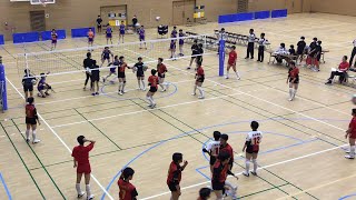 SSP杯バレーボール女子準決勝　鹿島ー鳥栖商（嬉野市中央体育館Aコート）