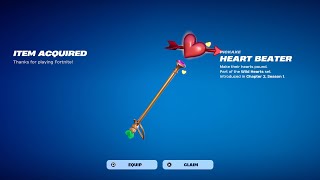 How To Get Heart Beater Pickaxe NOW FREE In Fortnite! (FREE Heart Beater Harvesting Tool)