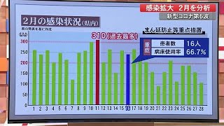 「まん延防止も大きく減少せず」「死者数急増」新型コロナ第6波・感染拡大の2月を分析【高知】 (22/02/28 20:10)