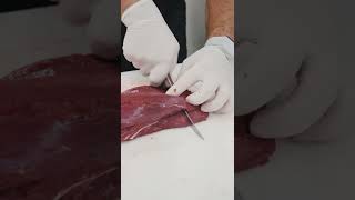 60s of Oddly Satisfying Bison Cutting 🔪 #shorts #butcher #satisfying