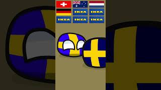 Guess the country! scp 3008 ikea & sweden #shorts #countryballs #animation