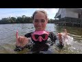 scubadiving and interacting with the amazon river dolphins