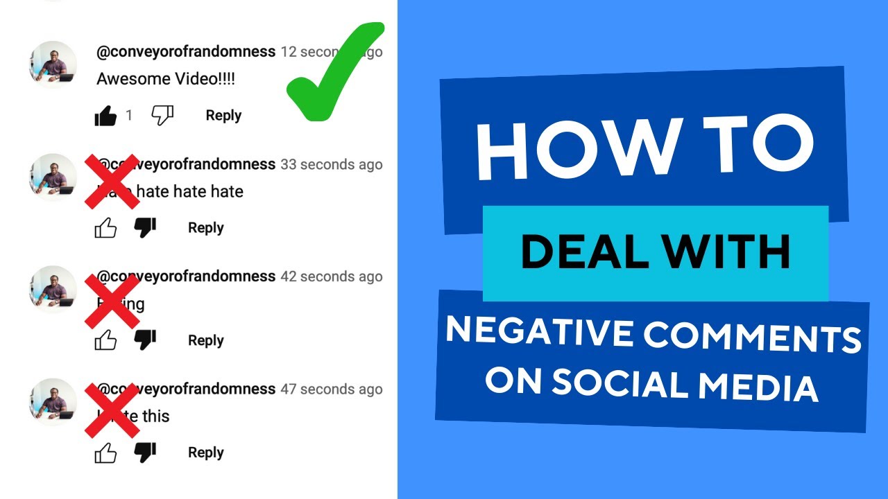 How To Deal With Negative Comments On Social Media Youtube