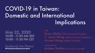 Covid-19 in Taiwan: Domestic and International Implications