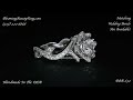 bbr 630 handmade in the usa floral style diamond engagement ring lotus swan