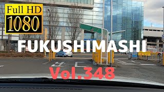 福島市内ドライブ348（コラッセ福島駐車場～あづま陸橋～国道4号～競馬場～堀河町）