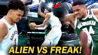 WEMBY vs ANTETOKOUNMPO parang LeBron vs Curry lang ang vibes, na LOCKDOWN ang alien!