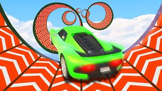 ATTEMPTING WORLDS MOST DIFFICULT STUNT RACE! (GTA 5 Funny Moments)