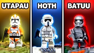 I built 3 Star Wars Bases in LEGO