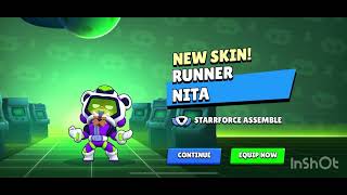 Am luat skin-ul Runner Nita! | Brawl Stars România 🇷🇴