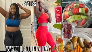 WHAT I EAT IN A DAY TO LOSE WEIGHT (realistic + healthy meals on the go for weight loss)