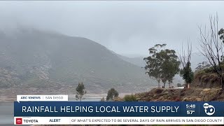 Rainfall helping local water supply