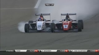 MRF Formula 2000 Series 2017. Race 2 Bahrain International Circuit. Last Laps Battle for Win