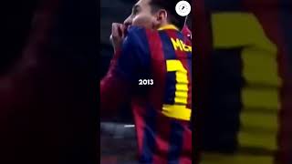 lionel messi's evolution #shorts  #football #goals #messi #youtubeshorts #youtube #fifa23 #trending