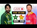 🔴 Live: Pakistan Vs Zimbabwe – 3rd ODI Live Coverage | PAK Vs ZIM Live Today #cricket #pakvszim