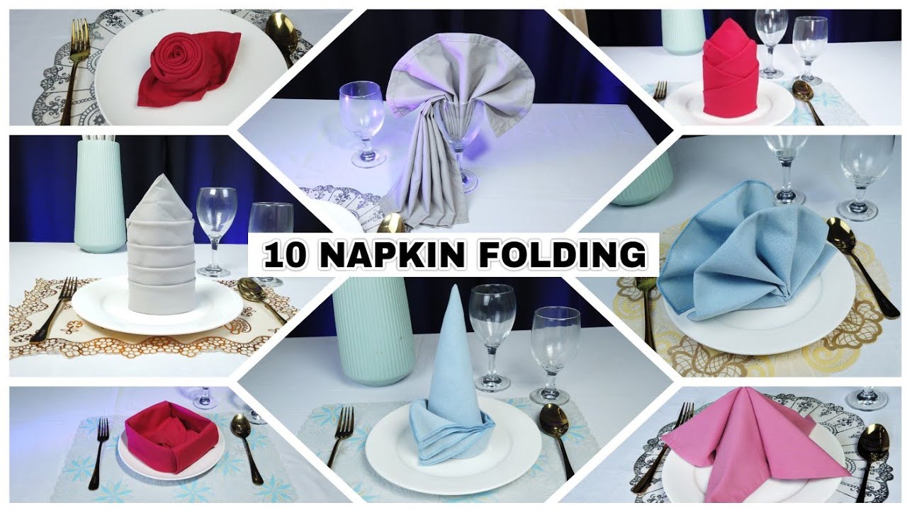 10 Best Napkin Folding Youtube