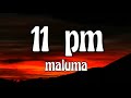 maluma - 11 PM (Lyrics/Letra)