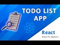 Build react todo app with tailwind  | Full tutorial | 2023