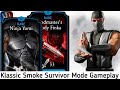 Klassic Smoke FW Survivor Mode Fatal Tower Gameplay | MK Mobile