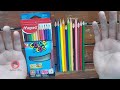 materiales de dibujo 2017 unboxing lápices de colores maped peps