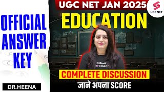 UGC NET Answer Key 2025 | UGC NET Jan 2025 Answer Key | UGC NET Education Answer Key | Dr. Heena