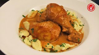 Chicken Paprikash with Homemade Dumplings