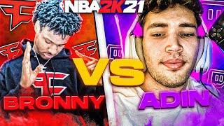 BRONNY VS ADIN FOR THE FIRST TIME IN NBA 2K21!! - BEST OF 3 INTENSE NBA 2K21 SERIES