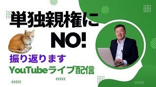 11月10日のライブ配信【振り返り】やっぱり単独親権にNO！父親の親権に強い弁護士が日本の現状を話します