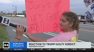 Reaction near Mar-a-Lago on Trump verdict
