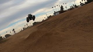 Jumping the Losi LMT Gravedigger!