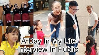 A day in my life interview in public| Lucu-nya kelakuan pegawai restaurant jepang😁