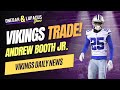 Vikings TRADE Andrew Booth to Cowboys for Nahshon Wright