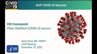December 12, 2020 ACIP Meeting - Coronavirus Disease 2019 (COVID-19) Vaccines