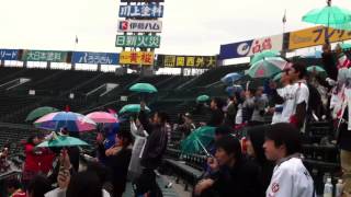 ヤクルトスワローズ応援団 雨の日は傘いりますわ