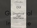 GUI   Graphical User Interface
