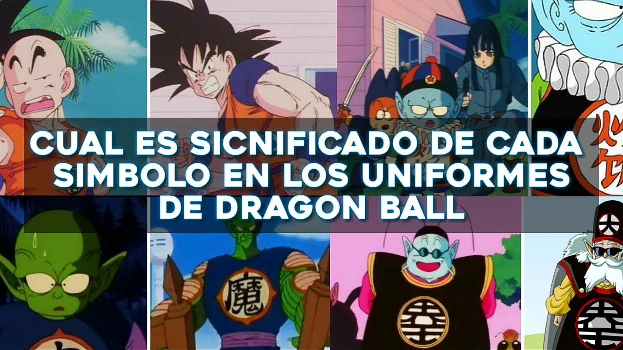 ¿Qué Significan Los Símbolos Del Uniforme De Goku? - YouTube