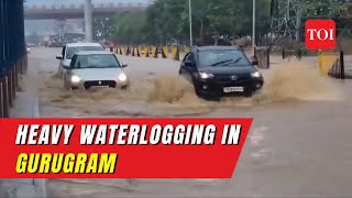 Gurugram under water: A terrifying sight just in two days of rainfall