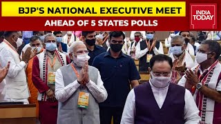 BJP's National Executive Meeting Ahead Of 5 States Polls, PM Hails BJP Worker's Role In Covid Fight