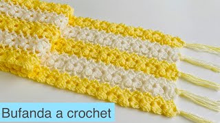 Como tejer bufanda a crochet paso a paso