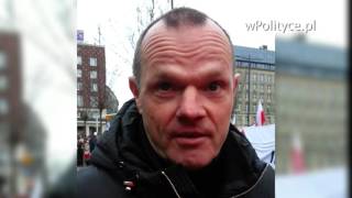 Andrzej Hadacz o Jacku Kurskim. #KOD Warszawa 09.01.2015