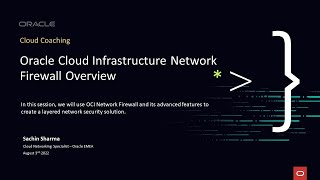 Oracle Cloud Infrastructure Network Firewall Overview