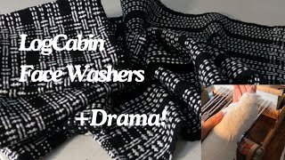 1 Day Project + Drama = 10 day project. Weaving Log Cabin washers on a Rigid Heddle Loom